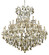Maria Theresa 41 Light Chrome Chandelier Golden Teak (Smoky) Royal Cut Crystal (758|2801G52C-GT/RC)