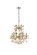 Maria Theresa 6 Light Golden Teak Pendant Golden Teak (Smoky) Royal Cut Crystal (758|2800D20GT-GT/RC)