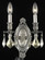 Rosalia 2 Light Pewter Wall Sconce Golden Teak (Smoky) Royal Cut Crystal (758|9202W9PW-GT/RC)