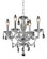 7834 Princeton Collection Hanging Fixture D17in H18in Lt:4 Chrome Finish (Royal Cut Crystal Clear) (758|7834D17C/RC+SH)