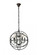 Geneva 5 light Dark Bronze Pendant Clear Royal Cut crystal (758|1130D20DB/RC)