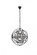 Geneva 5 light dark bronze Pendant Silver Shade (Grey) Royal Cut crystal (758|1130D20DB-SS/RC)