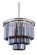 Sydney 9 Light Polished Nickel Chandelier Silver Shade (Grey) Royal Cut Crystal (758|1201D20PN-SS/RC)