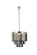 Sydney 9 light polished nickel Chandelier Silver Shade (Grey) Royal Cut Crystal (758|1201D20PN-SS/RC)