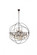 Geneva 18 light Rustic Intent Chandelier Golden Teak (Smoky) Royal Cut crystal (758|1130G43RI-GT/RC)