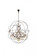 Geneva 25 light Dark Bronze Chandelier Clear Royal Cut crystal (758|1130G60DB/RC)