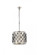 Madison 4 light polished nickel Pendant Silver Shade (Grey) Royal Cut Crystal (758|1206D14PN-SS/RC)