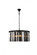 Sydney 8 light Matte Black Chandelier Silver Shade (Grey) Royal Cut Crystal (758|1208D31MB-SS/RC)