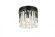 Sydney 3 light Matte Black Flush Mount Clear Royal Cut Crystal (758|1208F12MB/RC)