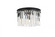 Sydney 3 light Matte Black Flush Mount Clear Royal Cut Crystal (758|1208F16MB/RC)