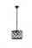 Madison 3 light Matte Black Pendant Clear Royal Cut Crystal (758|1214D12MB/RC)