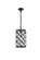 Madison 1 light Matte Black Pendant Clear Royal Cut Crystal (758|1204D8MB/RC)