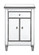 1 Drawer 2 Door Cabinet 24 in. x 12 in. x 36 in. in silver paint (758|MF6-1020S)