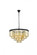 Sydney 17 light Matte Black Chandelier Golden Teak (Smoky) Royal Cut Crystal (758|1231D32MB-GT/RC)