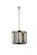 Sydney 6 light polished nickel Pendant Silver Shade (Grey) Royal Cut Crystal (758|1238D20PN-SS/RC)