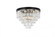 Sydney 17 light Matte Black Flush Mount Clear Royal Cut Crystal (758|1231F32MB/RC)
