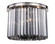 Sydney 6 Light Polished Nickel Flush Mount Silver Shade (Grey) Royal Cut Crystal (758|1238F20PN-SS/RC)