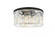 Sydney 8 light Matte Black Flush Mount Clear Royal Cut Crystal (758|1238F31MB/RC)