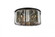 Sydney 8 light Matte Black Flush Mount Silver Shade (Grey) Royal Cut Crystal (758|1238F31MB-SS/RC)