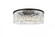 Sydney 10 light Matte Black Flush Mount Clear Royal Cut Crystal (758|1238F43MB/RC)