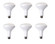 LED Br40, 2700k, 120 Degree, Cri80, Ul, 15w, 75w Equivalent, 25000hrs, Lm1100, Dimmable (758|BR40LED201-6PK)