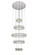 Monroe Integrated LED Chip Light Chrome Chandelier Clear Royal Cut Crystal (758|3503G5LC)