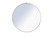 Metal Frame Round Mirror with Decorative Hook 48 Inch Silver Finish (758|MR4069S)