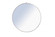 Metal frame Round Mirror with decorative hook 48 inch Silver finish (758|MR4069S)