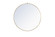 Metal Frame Round Mirror with Decorative Hook 42 Inch Brass Finish (758|MR4065BR)