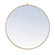 Metal frame Round Mirror with decorative hook 36 inch Brass finish (758|MR4062BR)