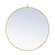 Metal frame Round Mirror with decorative hook 32 inch Brass finish (758|MR4058BR)