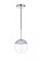 Eclipse 1 Light Chrome Pendant With Clear Glass (758|LD6029C)