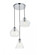 Destry 3 Lights Chrome Pendant With Clear Glass (758|LD2247C)