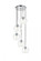 Baxter 5 Lights Chrome Pendant With Clear Glass (758|LD2226C)