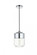 Ashwell 1 Light Chrome Pendant With Clear Glass (758|LD2241C)