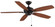 Aire Deluxe 52 inch Indoor Ceiling Fan - Dark Bronze with Reversible Cherry/Dark Walnut blades (90|FP6284DZ)