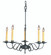 5-Light Charcoal Black Forest Dining Chandelier (84|1315 CH)