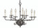 9-Light Antique Brass Jamestown Dining Chandelier (84|2379 AB)