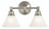2-Light Brushed Nickel Taylor Sconce (84|2422 BN/WH)