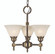 3-Light Polished Brass Taylor Mini Chandelier (84|2438 PB/WH)