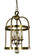 4-Light Antique Brass Compass Mini Chandelier (84|1103 AB)