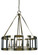 6-Light Polished Nickel/Matte Black Pantheon Pendant (84|4668 PN/MBLACK)