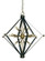 16-Light Antique Brass/Matte Black Axis Foyer Chandelier (84|4820 AB/MBLACK)