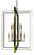 10-Light Antique Brass/Matte Black Symmetry Foyer (84|4868 AB/MBLACK)