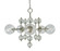 5 Light Satin Brass Solaris Chandelier (84|4945 SB)