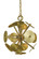 4-Light Antique Brass/Magogany Bronze Apogee Mini Chandelier (84|4974 AB/MB)