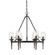 Marcellis 6 Light Chandelier in Dark Natural Iron with Clear Glass (36|1208-6 DNI)