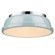 Yep by Golden Lighting Duncan 2-light Flush Mount in Chrome and Seafoam shade (36|3602-14 CH-SF)