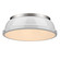 Yep by Golden Lighting Duncan 2-light Flush Mount in Pewter and White shade (36|3602-14 PW-WH)
