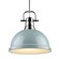 Yep by Golden Lighting Duncan 1-light 14in Rod Hung Pendant in Chrome and Seafoam shade (36|3604-L CH-SF)